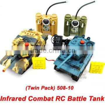 Infrared RC Combat Tank RC Battle Tank Toys (Twin Pack) 508-10