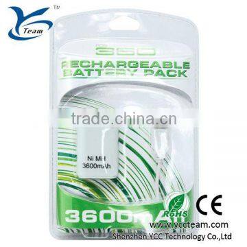 rechargeable battery pack for xbox360 for xbox360 wholesale parts