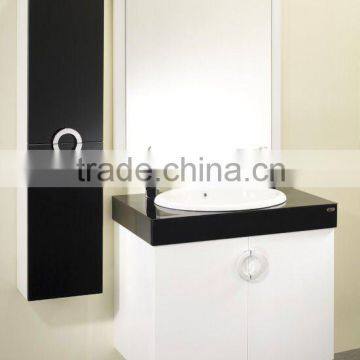 2011 Custom Tempered Glass Countertop Bathroom Mirror Cabinets