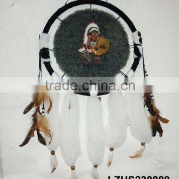 Framed Indian bear Dream Catcher Wall Decor LZHS230889