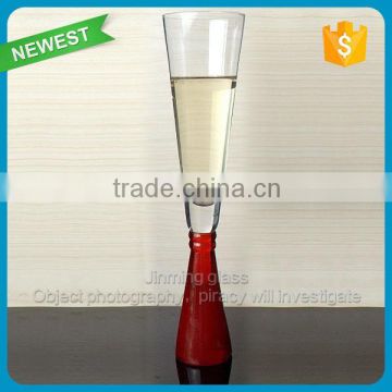 Hot Sale crystal colorful glass champagne flute