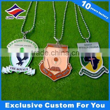 2016 hot selling cheap custom medal dog tag with necklace