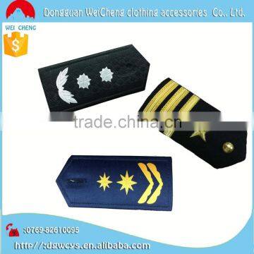 Bulk Hand Bullion Sewn Braid Custom Embroidered Shoulder Epaulets