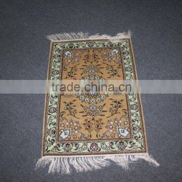 bright color prayer silk rug handmade silk rug