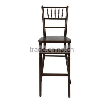 Stackable wooden Chiavari bar chair cafe chair with cushion