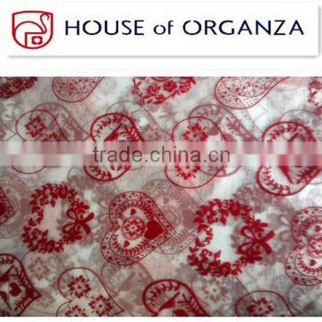 Flocking Organza Roll for Decoration