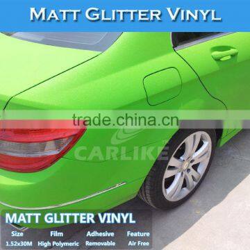 CARLIKE 1.52x30M Removable Matt Glitter Wrapping Vinyl Car Tint Films