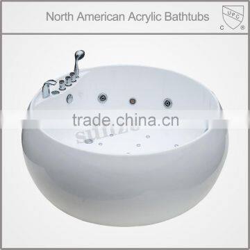 cUPC certified round bathtub, jet whirlpool bathtub with tv, round bathtub dimensions