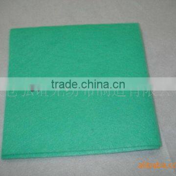Green color super absorbent 70%viscose, 30%polyester nonwoven cleaning cloth (70%viscose, 30%polyester)