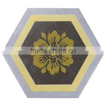 EMBOSS hexagon mosaic tile kitchen floor tile 100*200*175mm porcelain glazed tile