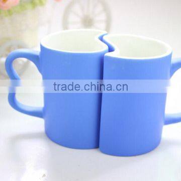 Sublimation magic mug CE approved couple mug design