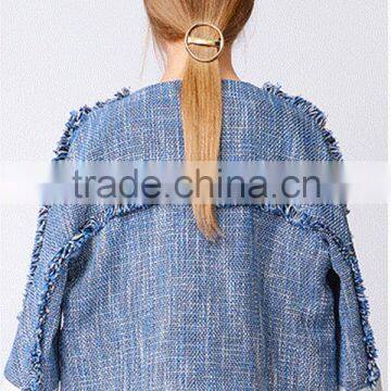 2016 New Fashion Jeans Jacket for Ladies photo-5