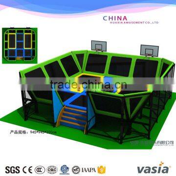 Sports Bungee Jumping Trampoline park Indoor for Sale