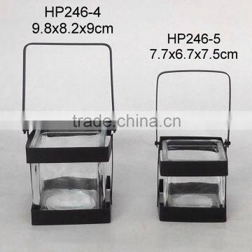 HP246-4 clear glass flower pot