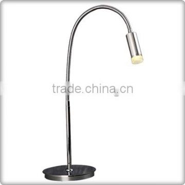 UL Listed Hotel Adjustable Metal LED Desk Lamp Flexible Arm With Base Switch T90018