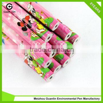 New arrival standard 12 pcs cartoon pink dipped pencil