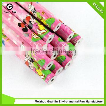 New Arrival Standard 12 Pcs Cartoon Pink Dipped Pencil
