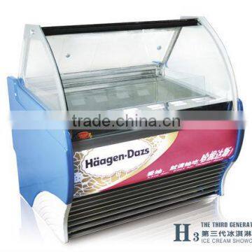 ice cream display freezer/gelato cases (CE Approved)