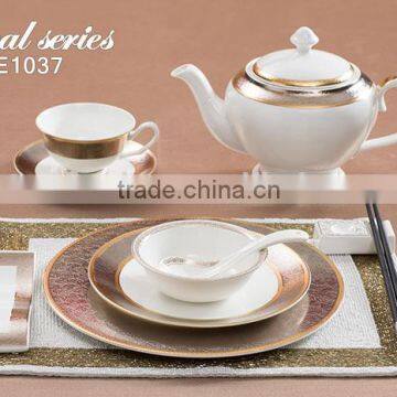 colors printing spanish style ceramic dinnerware set , excellent houseware for wholesale