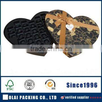 Heart Shaped Chocolate Case With Ribbon