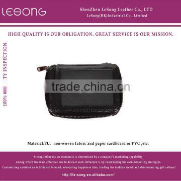 Wholesale Custom Logo Design Leather Coin Case/coin bag/coin purse