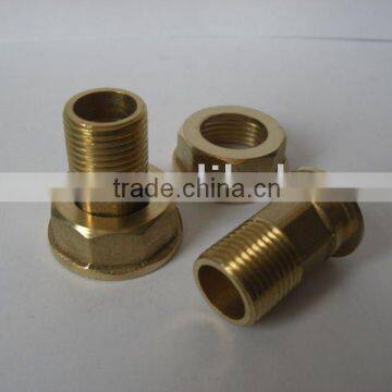 Brass gas meter connector