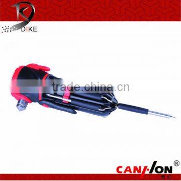 QC-208 Ningbo Dike12 in 1 multi function hammer with powerful torch