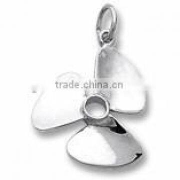 3 Dimensional Propeller Pendants for Bracelet Zinc Alloy Charms and Pendants photo-2