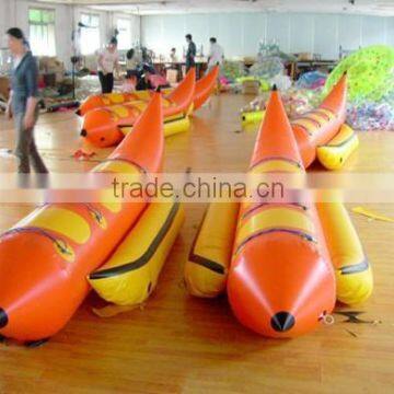inflatable water sports toy banana boat rides pool toys inflatables water park equipment outdoor indoor games toy for rental
