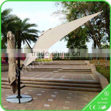 whtie round decorative garden umbrella