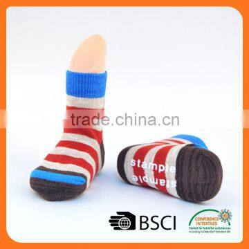 custom cartoon cotton anti-slip indoor flooring child tube sock