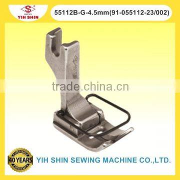 Industrial Sewing Machine Parts ZIG-ZAG Feet ZIG-ZAG Hinged Feet 55112B-G-4.5mm(91-055112-23/002) Presser Feet