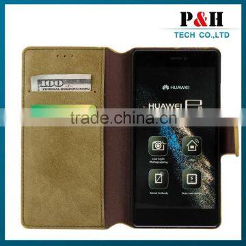 Wallet Case Leather Case for Huawei p7 Case photo-4
