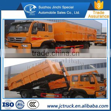 Fully automatic park sinotruck 2 axles butt joint dump garbage truck A discount