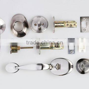 2016 Best Seller Euro Standard Zinc Alloy Satin Nickel and Bright Nickel Finish Middle Plate Reversible Mortise Lock Door photo-3