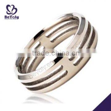 2015 cheap price jewelry 316l stainless steel print ring