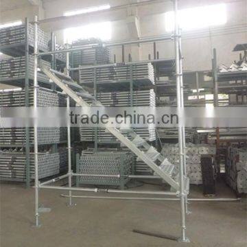 Stringer Stair and Treads for Ringlock System Scaffolding