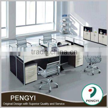 cheap modern standard computer workstation for 4 person,industrial computer workstation