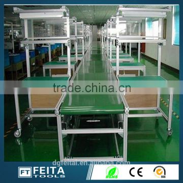 Aluminum Material Antistatic Conveyor Belt Production Assembly Line with Independent Work Table