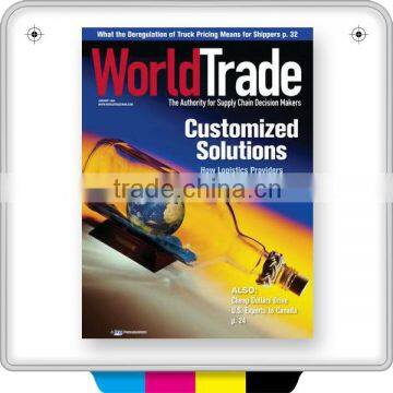 Fashion trade magazine hardcover magazine printing econocmic magazine printing