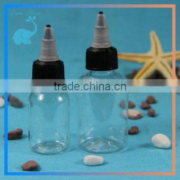 empty cosmetic bottle empty plastic bottle 30ml with pointed mouth cap china plastic bottle cap manufacturer