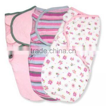 100% Cotton Baby Swaddle Newborn Muslin Blanket Adjustable Infant Wrap