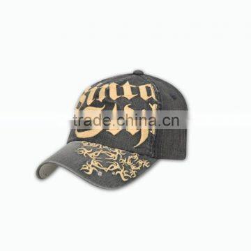 OEM cheap fashion jean fabric best quality baseball caps wholesale