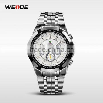 Chronograph Stainless Steel japanese style Mens Watch Japan Quartz Movement Sport Sliver japan style Quartz watch