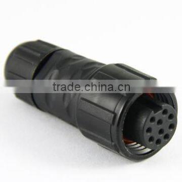 8 pin 5A screw type male female connector, superior electrical and mechanical properties waterproof connector