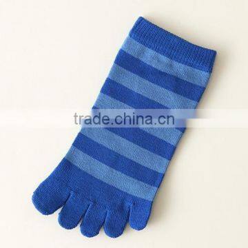 Bulk Wholesale Japanese OEM Top Quality Custom Design Winter Warm Five Toe Multi Yellow Stripes Injinji Yoga Pilates Socks photo-5