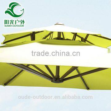 Outdoor Pool Parasol Rome Umbrella 350cm Double Top Patio Side Umbrella photo-2