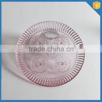 LXHY-015 Glass Colored Vintage Dessert Plate photo-5
