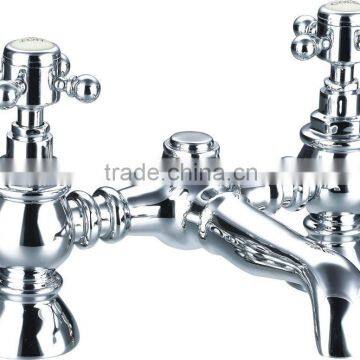 chrome wall mounted bath shower mixer taps