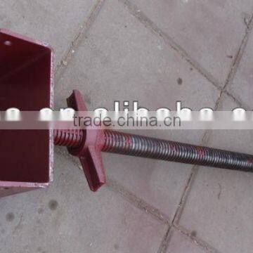 Dip Paint adjustable screw/shoring jack for scaffolding system for construction